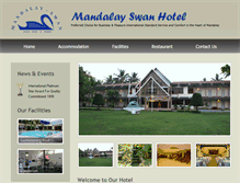 Tablet Screenshot of mandalayswanhotel.com